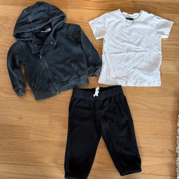 Toddler Zara, H&M 3 pc Trendy Jogger Bundle, Size 18-24 mo - Picture 2 of 10